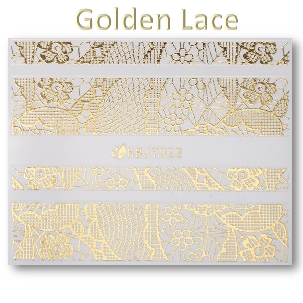 3D Gold Lace matrica No-07-HBJY-022