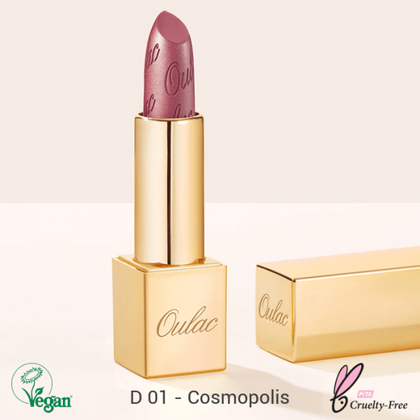 Oulac Metallic Shine Lipstick ajakrúzs 4.3g No. D-01 Cosmopolis