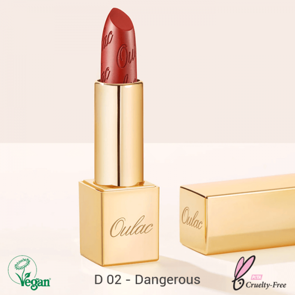 Oulac Metallic Shine Lipstick ajakrúzs 4.3g No. D-02 Dangerous