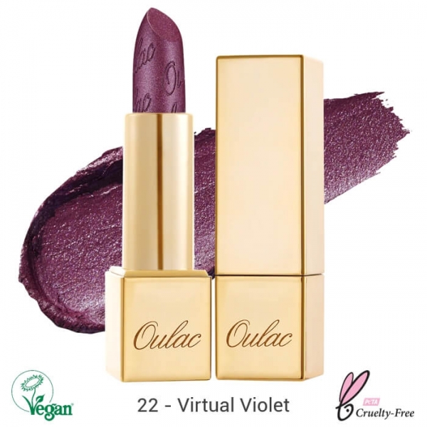 Oulac Metallic Shine Lipstick ajakrúzs 4.3g No. D-22 Virtual Violet