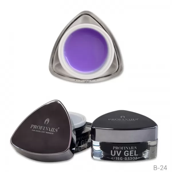 Profinails  Builder Gel LED/UV építõzselé 15 g B-24 Clear Violet