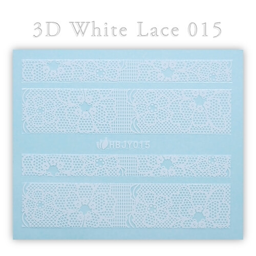 3D White Lace matrica No-17-HBJY-015